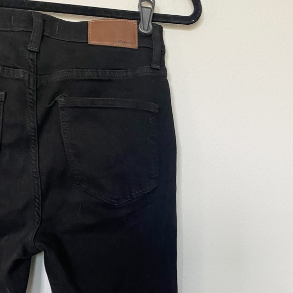 Madewell Roadtripper Jeans High Rise Skinny Boho Edgy Bennett Black Size 27 - Picture 8 of 9